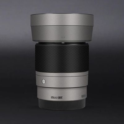30 1.4 E Camera Lens Skin Accessories Vinyl Wrap Body Protective Film Sticker for Sigma 30mm F1.4 DG DN fit for Sony E Mount Camera Protector Decals (Titanium)