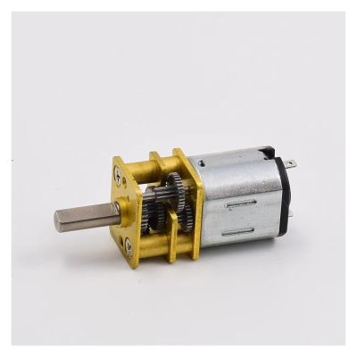 10mm*12mm N10 Full Metal Gearbox Gear Electronic Starter D-Shaft DC 3V 3.7V 5V 6V 114RPM Slow Speed for Robot Car Lock