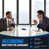 WearMinds AI Voice Recorder, NoteCard Voice Recorder, App Control, Real Time Transcribe & Summarize with 30 Pro Templates, Multi-Language, Deep AI Analysis for Meetings/Class/Lectures (Deep Gray) view 2