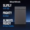 WearMinds AI Voice Recorder, NoteCard Voice Recorder, App Control, Real Time Transcribe & Summarize with 30 Pro Templates, Multi-Language, Deep AI Analysis for Meetings/Class/Lectures (Deep Gray) view 3