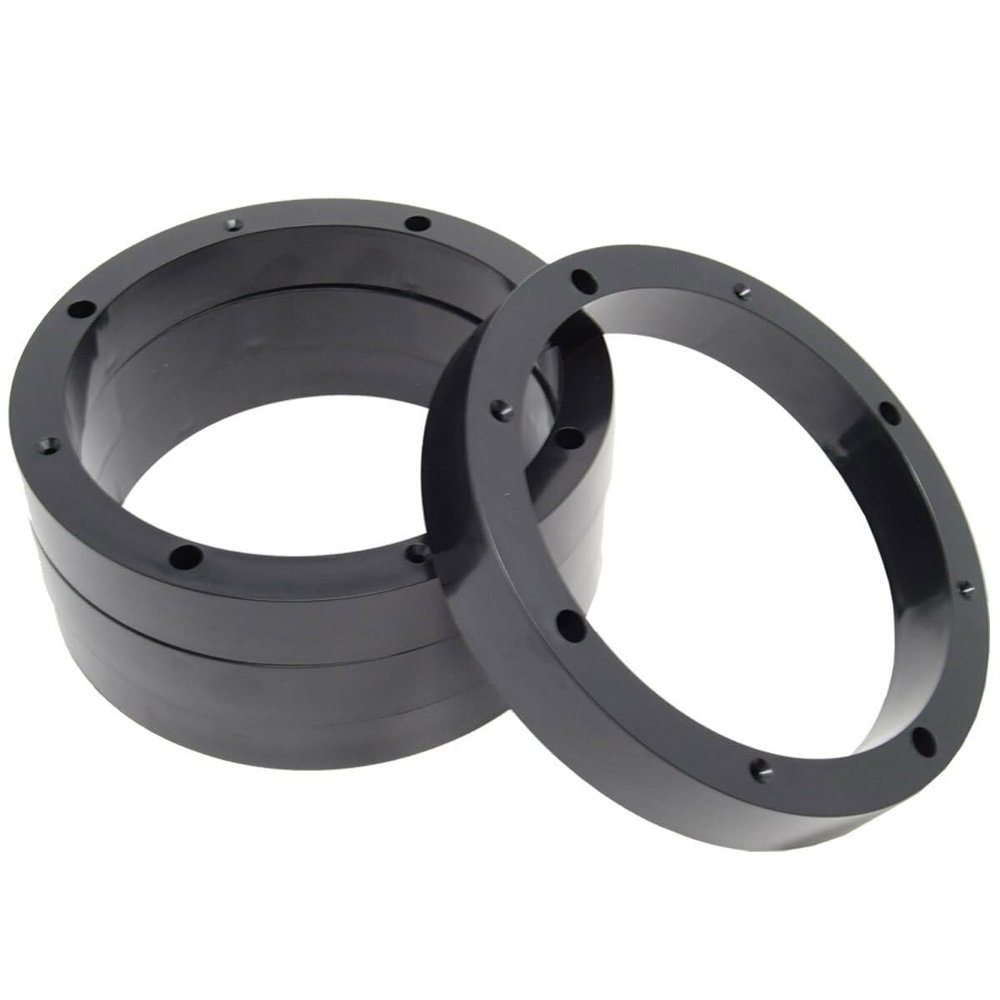 2 Pair 8" ABS Plastic Speaker Spacer Rings Subwoofer Custom Mounting Adapter