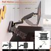 PUTORSEN Monitor and Laptop Wall-Mount - Full Motion 2-in-1 Monitor Arm Fits Max 32" Screen and 18" Laptop, Holds up to19.8lbs, Detachable Laptop Tray with Adjustable Slide Clamp, VESA 75x75/100x100 view 4