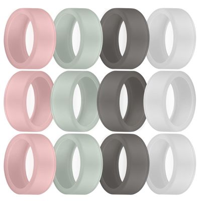 WuzuTech Herz P1 Ring Protector Multi-Bundle  Small Silicone Cover for Smart Rings (Set of 12) | Sweat & Scratch Resistant | Flexible Skin-Safe Shield for Fitness, Workouts & Daily Use