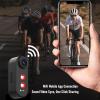 Zyyini Bike Camera with Brake Taillight, 1080P Anti Shake Video Recorder, Rear View Cycling Camera, IPX6 Water Proof, 5000mAh 10Hrs Runtime, for Road Bike Night Riding view 2