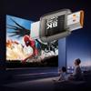 cablecc UHD 8K 60hz HDMI Male to HDMI 2.1 Male Extension Adapter Extender Transparent with Smart LED Light Support HDTV view 3