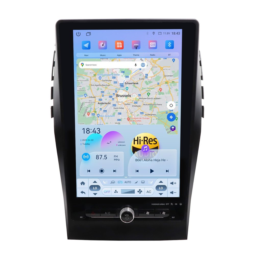 13.1 inch Screen Upgrade Android 12 Car Radio for Ford Edge 2015 2016 2017-2019 Stereo GPS Navigation Carplay Audio Multimedia Video Player Head Unit (Middle Version, 6+128GB)