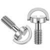 2 Pcs 1/4-20 Thread D-Ring Camera Fixing Screws, Stainless Steel Tripod Camera Mount Screw Quick Release Mounting Screw Adapter for Camera Camcorder Tripod Monopod QR Quick Release Plate view 1