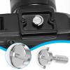 2 Pcs 1/4-20 Thread D-Ring Camera Fixing Screws, Stainless Steel Tripod Camera Mount Screw Quick Release Mounting Screw Adapter for Camera Camcorder Tripod Monopod QR Quick Release Plate view 4