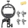GODOX S3 Speedlite Bowens Mount Flash Holder Bracket for Godox V1 V100 V1Pro V860III TT350 AD100 AD200 AD300 Speedlite Strobe Flashes,S-Type Holder,Precise Tilt Control,S2 Bracket Updated Version view 1