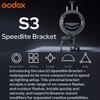 GODOX S3 Speedlite Bowens Mount Flash Holder Bracket for Godox V1 V100 V1Pro V860III TT350 AD100 AD200 AD300 Speedlite Strobe Flashes,S-Type Holder,Precise Tilt Control,S2 Bracket Updated Version view 2