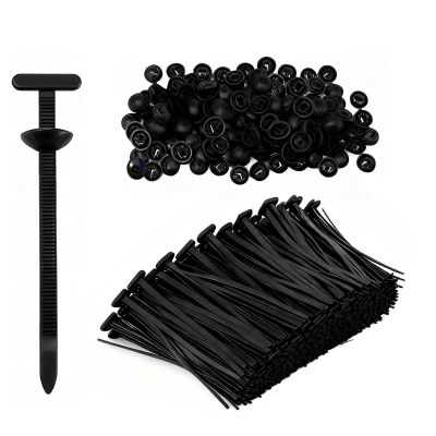 150-Pack 4-Inch (3.74-Inch) Heavy Duty Black Nylon Cable Ties - 50lbs Tensile Strength, Self-Locking Zip Ties for Automotive Fender Liner Repair & Universal Fastening