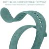 2 Pack Waterproof Bands for Fitbit Versa 2 Bands for Women Men, Soft Breathable Silicone Sport Replacement Wristbands (2 Pack D) view 2