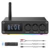 Rylithon M12 Pro PreBluetooth 5.2 Receiver Transmitter for TV,Home Stereo,BT Headset,Low Latency HD Bluetooth Audio Decoder Adapter with Display,RCA,3.5mmAUX,Coaxial,Optical Inputs/Outputs view 1