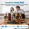 Rylithon M12 Pro PreBluetooth 5.2 Receiver Transmitter for TV,Home Stereo,BT Headset,Low Latency HD Bluetooth Audio Decoder Adapter with Display,RCA,3.5mmAUX,Coaxial,Optical Inputs/Outputs view 3