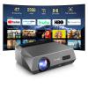 4K Auto Focus Daylight Projector Native 1080P High Brightness 2300ANSI, Smart WiFi6 Projector Ultra HD Ceiling Home Cinema, Indoor Oudoor Party Wedding with Bluetooth Streaming Apps HDMI USB Ethernet view 1
