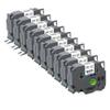 18mm Black On White Label Tape Compatible with TZe 241 141 641 741 Compatible with Label Printers 5/10PCS(10PK Black on White) view 1