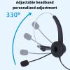 Spryflower VH500 RJ9 Phone Headset, Headphone with Noise C Phone, Digital Psing, 330 Degree Boom Mic, Weight view 3