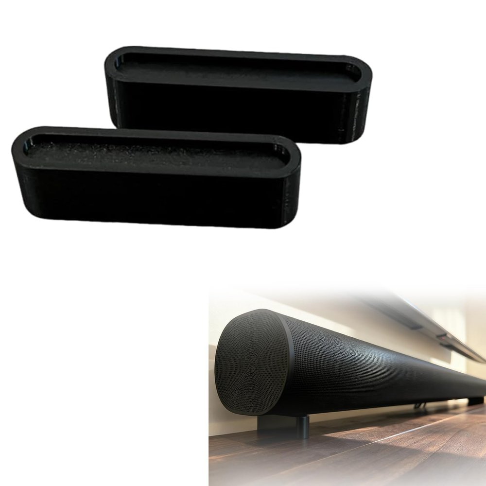 Foot Stand Set Compatible with Sonos Arc Soundbar  Soundbar Riser Feet Elevate Your Soundbar for Better Audio & Clearance 2 Pack (30mm)