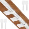 100Pcs Hook and Loop Cable Straps, Adhesive Wire Management Appliance Cord Organizer Self Adhesive Cable Ties for Kitchen Office Household Essentials, Easily Organize Desktop Wires (White) view 1