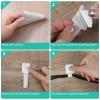 100Pcs Hook and Loop Cable Straps, Adhesive Wire Management Appliance Cord Organizer Self Adhesive Cable Ties for Kitchen Office Household Essentials, Easily Organize Desktop Wires (White) view 3