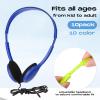 Yunsailing 10 Pack Bulk Over Ear Headphones Set On Ear Headsets Earphones with Adjustable Headband and 3.5mm Plug for Group Learning, Computer Lab, Library, Online Lesson (Macaron 10 Color) view 2