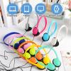 Yunsailing 10 Pack Bulk Over Ear Headphones Set On Ear Headsets Earphones with Adjustable Headband and 3.5mm Plug for Group Learning, Computer Lab, Library, Online Lesson (Macaron 10 Color) view 4