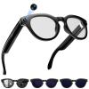 AI Smart Glasses with Camera, 2K Camera Glasses,12MP Video Recording Glasses, Real Time Translation, AI Voice Assistant,Sunglasses with 3 Pack Lenses - Photochromic Lenses,Purple and Blue Lenses view 1