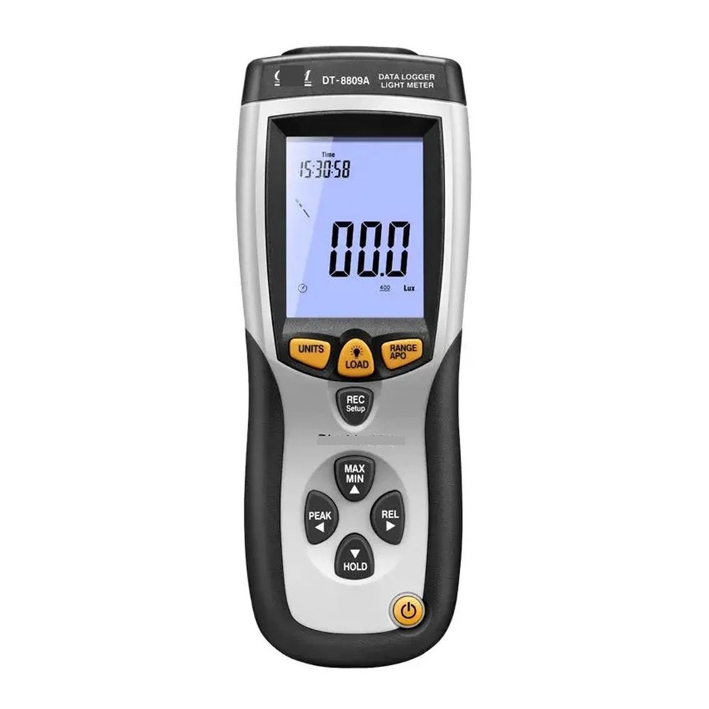 DT-8809A Professional Light Meter with 4000 LCD Display Counts 400000Lux Max Range High Precision Brightness Meter