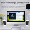 2 Pieces Wired Computer Speakers USB + AUX Mini PC Speaker for Laptop Desktop Phone 5W Audio Multimedia Loudspeaker with High Fidelity Sound (Black) view 3