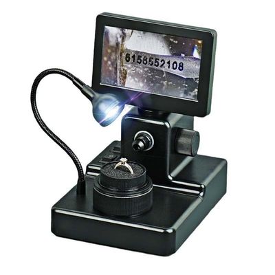 Diamond Girdle ViewerGemological Microscope, 4.3 Inch Color Screen with Observation Stage, 1000x Magnification for Diamond Inscription, Jade, Gemstone Inclusions