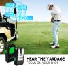 Dprofy Golf GPS Range Finder Work with Dprofy APP, 2Pcs Golf GPS Devices with Voice Output Course and Hole Distance Information, Support Two People Use view 2