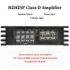 HZHZSP 1200W 4 Channel Car Amplifier Class D - Adjustable Crossover, Bridgeable 400W x 2 @ 4 Ohm, Compact Aluminum Design with RCA and High Level Inputs view 3