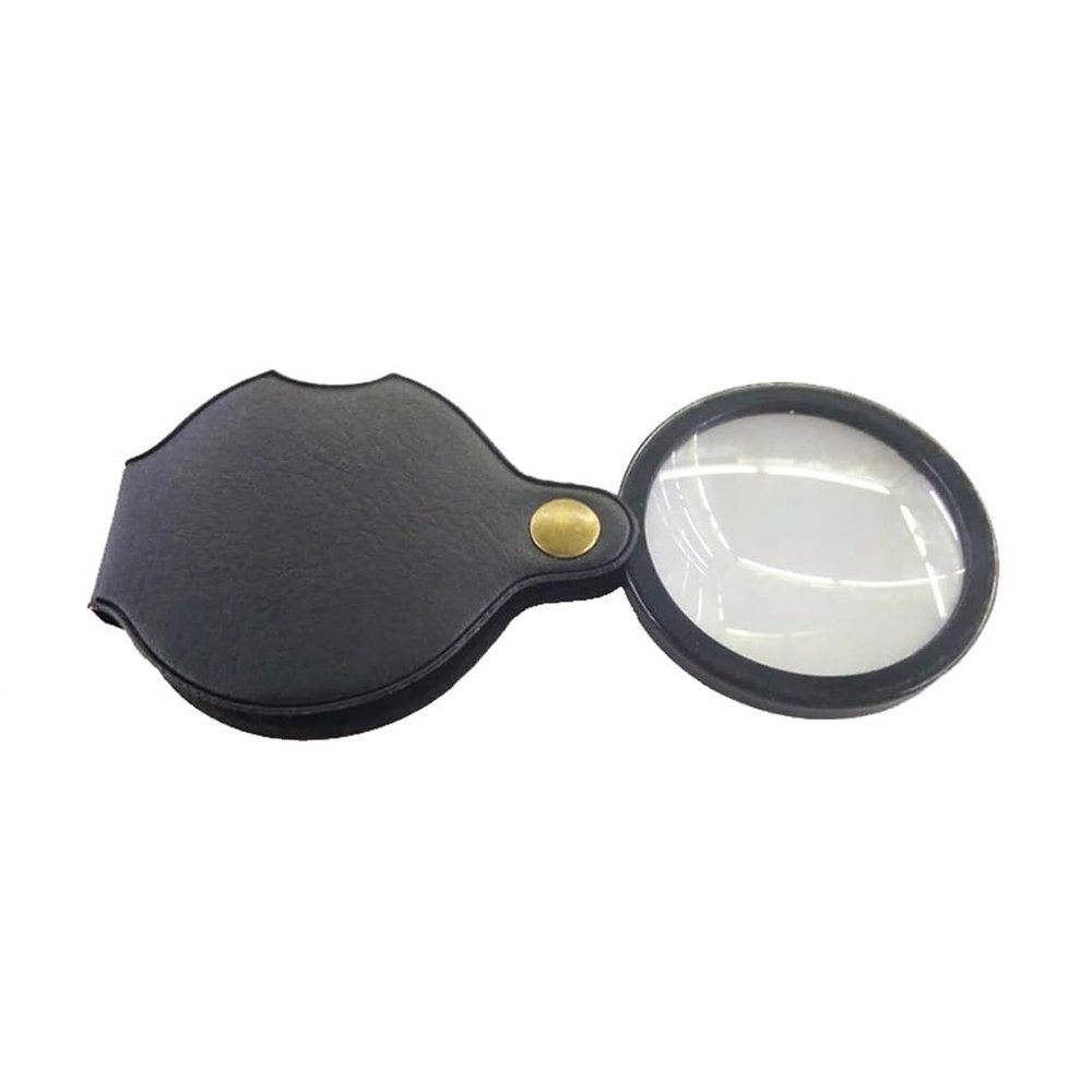 Mini Magnifying Glass Handheld Foldable Magnifier Loupe Lens Books