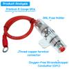 VIBICCK 8 Gauge AWG 1ft Power Wire with 100A AGU Fuse Holder Oxygen-Free Copper Holder for Car Audio, Alarm, Amplifier, Compressors (100A) view 2