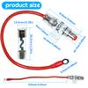 VIBICCK 8 Gauge AWG 1ft Power Wire with 100A AGU Fuse Holder Oxygen-Free Copper Holder for Car Audio, Alarm, Amplifier, Compressors (100A) view 3