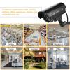 Cufaee LED Dummy Camera, Fake CCTV Surveillance System with Realistic Red Flashing Lights and Warning Sticker for Indoor Outdoor view 3