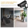 Cufaee LED Dummy Camera, Fake CCTV Surveillance System with Realistic Red Flashing Lights and Warning Sticker for Indoor Outdoor view 4