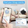 Wallet Tracker Card, Slim Card Tracker for Wallet Compatible with Apple Find My (iOS only), Bluetooth Tracker IP68, Rechargeable Item Finder for Keys, Bags, Passport, 4 pack Black[Apple MFi Certified] view 3