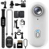 DianSCJ Action Camera, Mini Body Cam with Magnetic Clip, Wearable Sports Recording Camera, Video Recorder with Ipx7 Waterproof Underwater Camcorder, for Motorcycle, Bicycle, Diving, Travel (64G*B) view 1