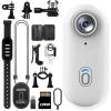 DianSCJ Action Camera, Mini Body Cam with Magnetic Clip, Wearable Sports Recording Camera, Video Recorder with Ipx7 Waterproof Underwater Camcorder, for Motorcycle, Bicycle, Diving, Travel (128G*B) view 1