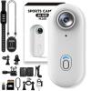 DianSCJ Action Camera, Body Cameras with Audio and Video Recording, Ipx7 Waterproof Underwater Camcorder, 360 Rotation Wearable Sports Camera, for Motorcycle, Bicycle, Diving, Travel (64G*B) view 1