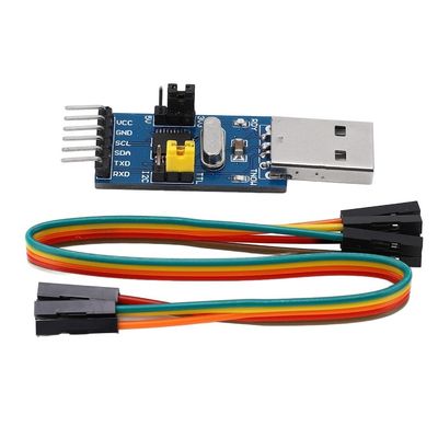 Chiffonade USB to IIC I2C UART Converter Adapter  Programmable Serial Module with 5V/3.3V Output 50bps to 2Mbps Serial Data Communication