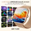 Smart Watch for Women with Blood Pressure Monitor, 2.06" AMOLED Display, IP68 Waterproof Fitness Tracker, 118 Sports Modes, Heart Rate/SpO2/Sleep Monitor, Gift for Her, Compatible with Android iPhone view 3