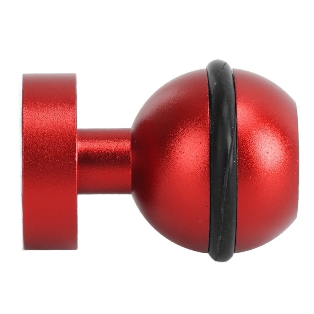 ZJchao Underwater Camera Ball Head, Diving Flashlight Ball Head Diving Light Aluminium Alloy with Lightweight for (Red)