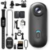 DianSCJ Action Camera, Mini Body Cam with Magnetic Clip, Wearable Sports Recording Camera, Video Recorder with Ipx7 Waterproof Underwater Camcorder, for Motorcycle, Bicycle, Diving, Travel (128G*A) view 1