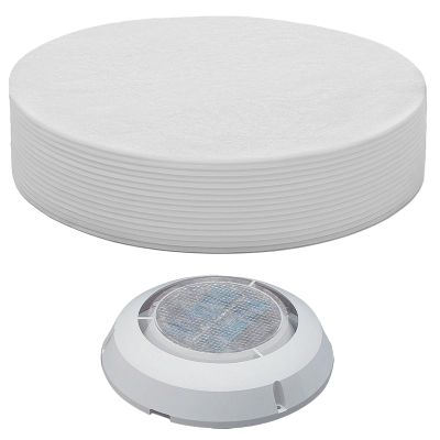 200 Sheets White Disposable Nail Dust Filters Nail Dust Collector Filter Paper 7.8'' Nails Vacuum Dusts Collector Sheets Nails Tech Supplies Accessories for Home Salon Spa