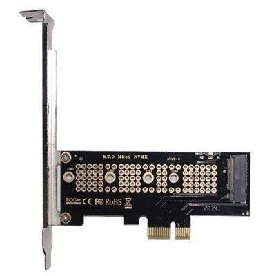 AoQhir PCIe to M.2 NVMe SSD Adapter Card, PCI Express 4.0 X1/X4/X8/X16 Expansion Converter  Supports 2230/2242/2260/2280 M.2 NVMe Drives, Compatible with Windows, Linux, macOS (PCIE x1 to M.2)