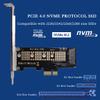 AoQhir PCIe to M.2 NVMe SSD Adapter Card, PCI Express 4.0 X1/X4/X8/X16 Expansion Converter  Supports 2230/2242/2260/2280 M.2 NVMe Drives, Compatible with Windows, Linux, macOS (PCIE x1 to M.2) view 2