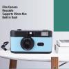 XUMIUZIY Film Camera 35MM, Retro Reusable Camera with 28MM f/8 Lens and Flash, for Photography Enthusiasts and Documentary Use (Black Blue) view 3