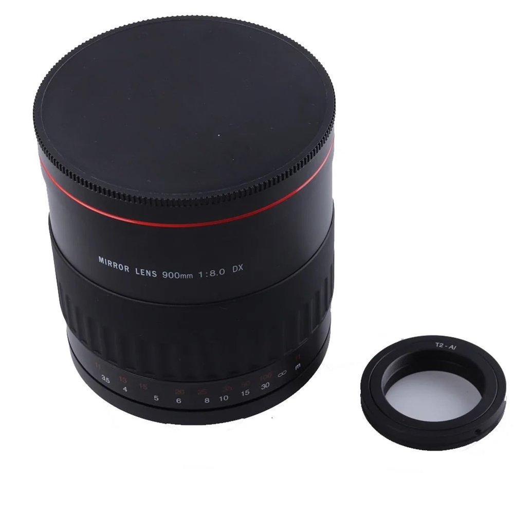 Compatible for Canon 50D 40D 850D 800D 600D 4000D 2000D EOS Rebel T7 T6 900mm F8.0 Telephoto Mirror Lens with Tripod Mount(F)